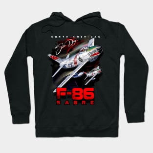 F-86 Sabre Vintage Fighter Plane Hoodie